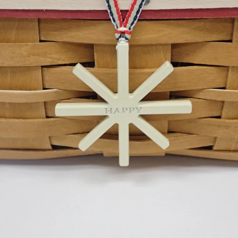 2009 Christmas Collection Longaberger Snowflake Cookie basket
